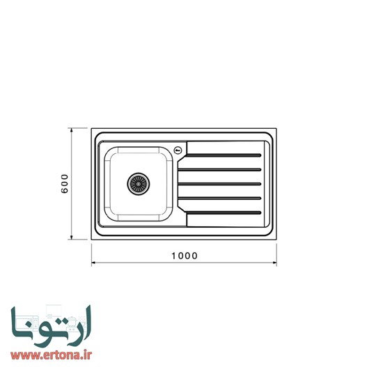 سینک روکار بیمکث مدل 937